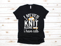 Funny Knit Cats Shirt Never Knit Alone TShirt Quilting Knitter Long Sleeve Yarn Cat Sweatshirt Quilter Hoodie Tank Top Hoodie – Easygoing Wear · Top Pick For Any Outfit