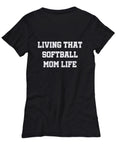 Softball Mom Gift Softball Mother Gift Funny Softball Shirt Living That Softball Mom Life Women39s Tee Graphic Tee – Aesthetic Look · Must-Have Style