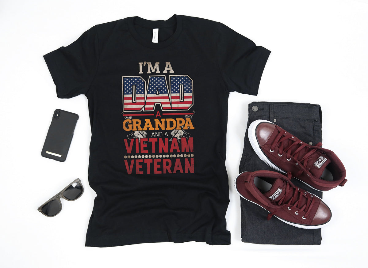 Dad Grandpa Vietnam Veteran TShirt American Flag Vietnam Vet Tank Top Veterans Day Hoodie Sweatshirt Long Sleeve Hoodie Apparel Gift Hoodie – Warm & Stylish · Perfect For Daily Wear