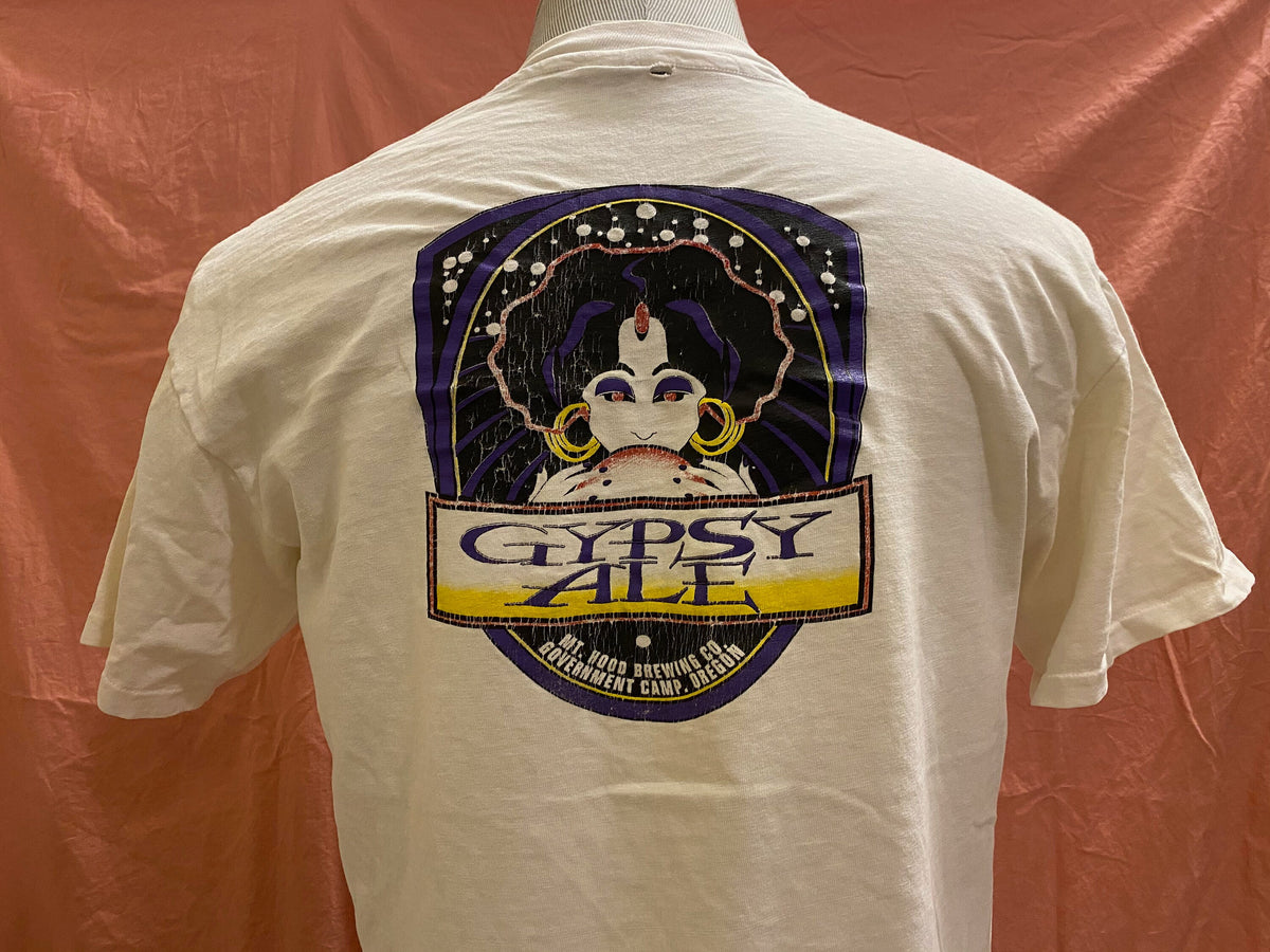 Vintage 9039s Gypsy Ale Brewing Company Beer White T Shirt Size L Graphic Tee – Easygoing Wear · High-Quality Print