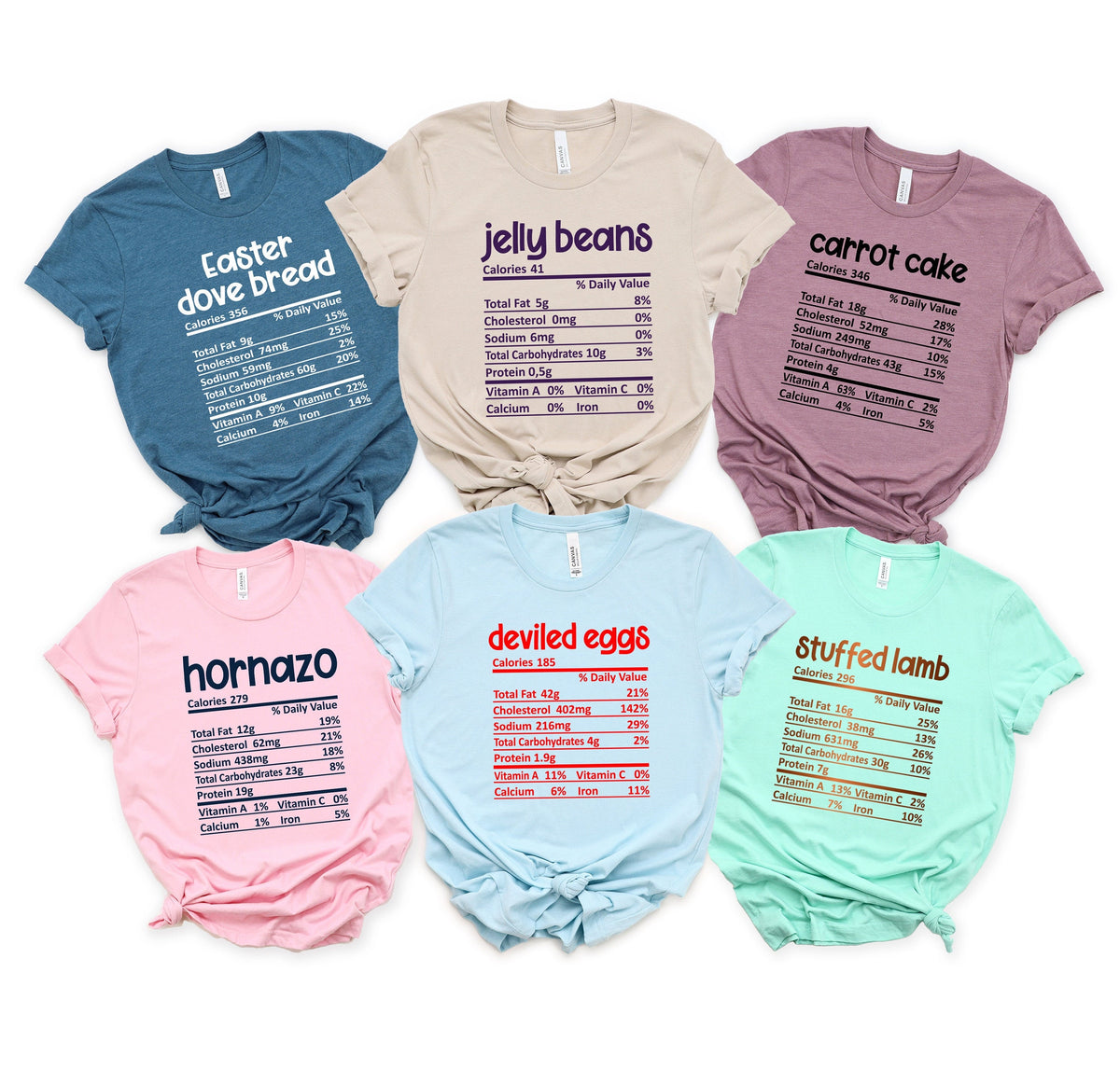 Easter Nutrition Facts shirt Family Easter Group shirts Easter Food Candy shirt Women39s Kid Baby Easter Shirt Easter Matching shirt Graphic Tee – Fan Favorite · Perfect For Daily Wear