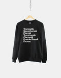 Jazz Music Sweatshirt Jazz Musician Sweater Piano Saxophone Trumpet Trombone Jumper Helvetica Music Shirt Sweatshirt – Soft Feel · Trending Graphic Apparel