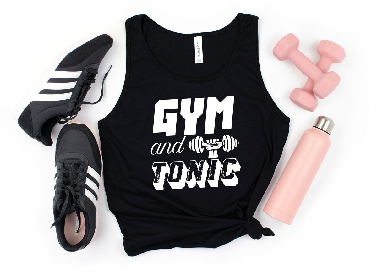 Gym and Tonic Tank Top Funny Fitness Tank Top Funny Weightlifter Womens Tank Top Hoodie Sweatshirt Hoodie – Soft Feel · Top Pick For Any Outfit