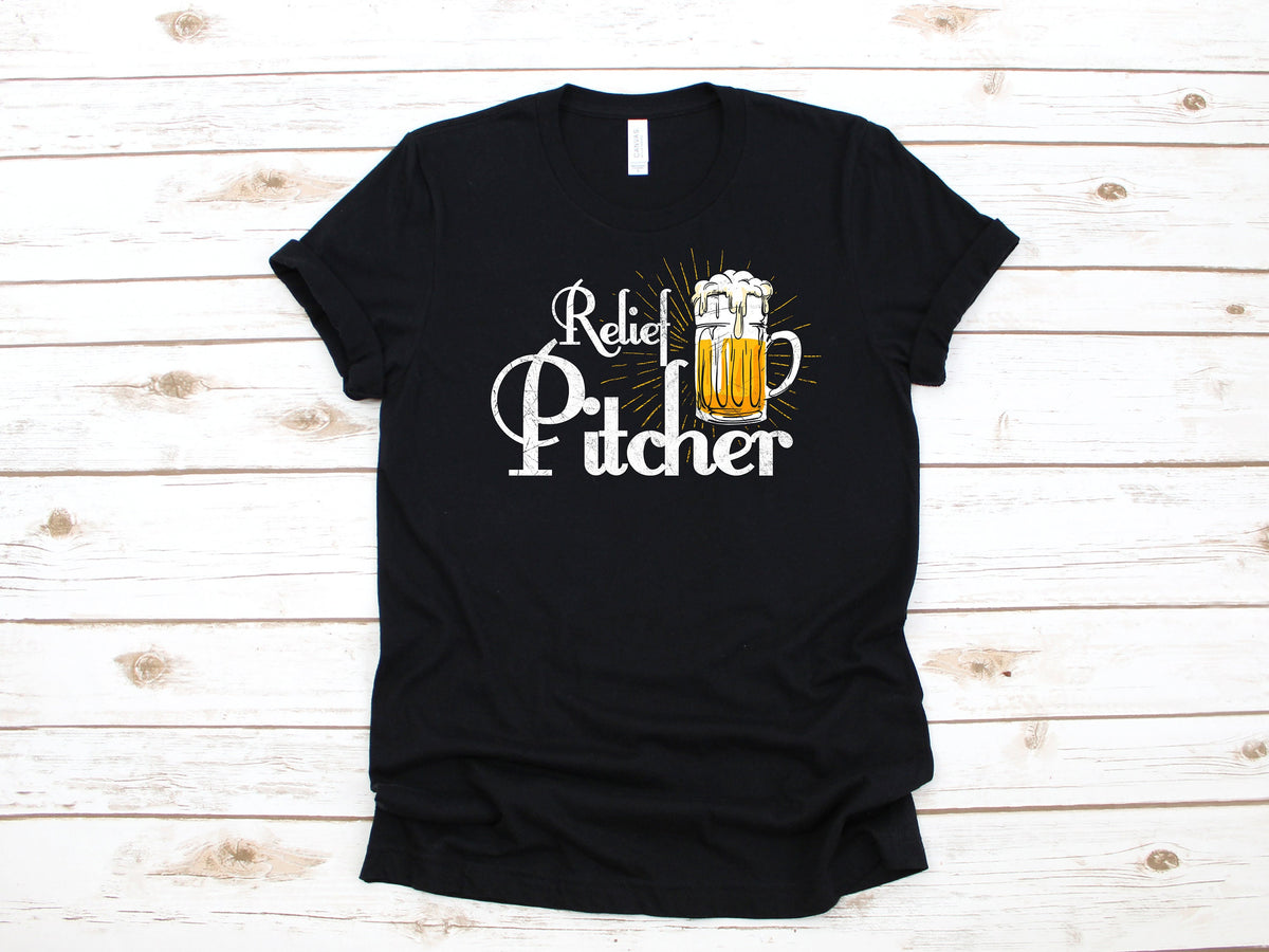 Beer Relief Pitcher TShirt Baseball Beer Shirt Funny Beer Baseball Game Hoodie Shirt Craft Beer Tank Top Sweatshirt Hoodie – Cozy Vibes · Must-Have Style