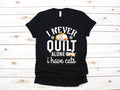 I Never Quilt Alone I Have Cats Shirt Funny Quilter TShirt Quilting Knitter Long Sleeve Sweatshirt Quilter Hoodie Hoodie – Feel-Good Design · Trending Graphic Apparel