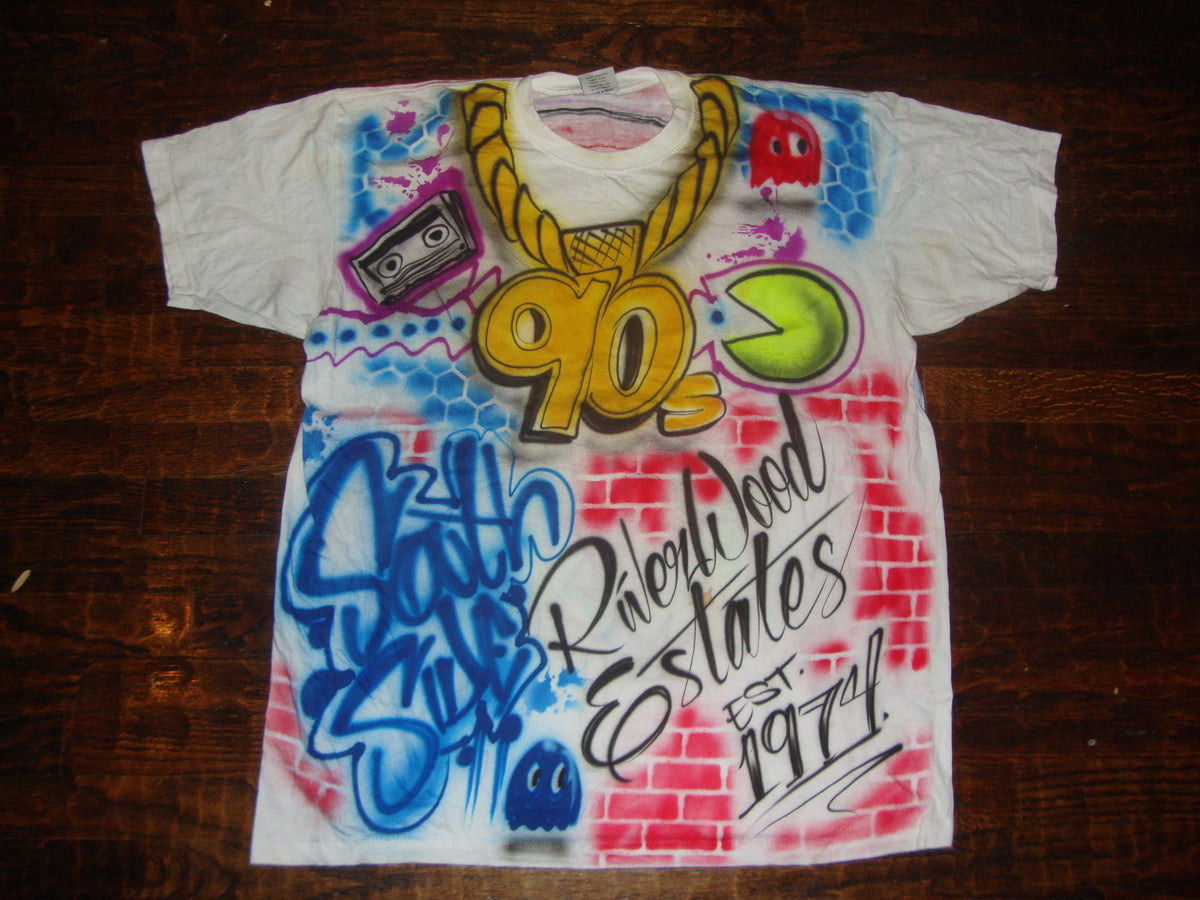 Vintage 9039s Rap Hip Hop California West Coast Graffiti Art Airbrushed All Over Print T Shirt 3XL Graphic Tee – Fan Favorite · High-Quality Print
