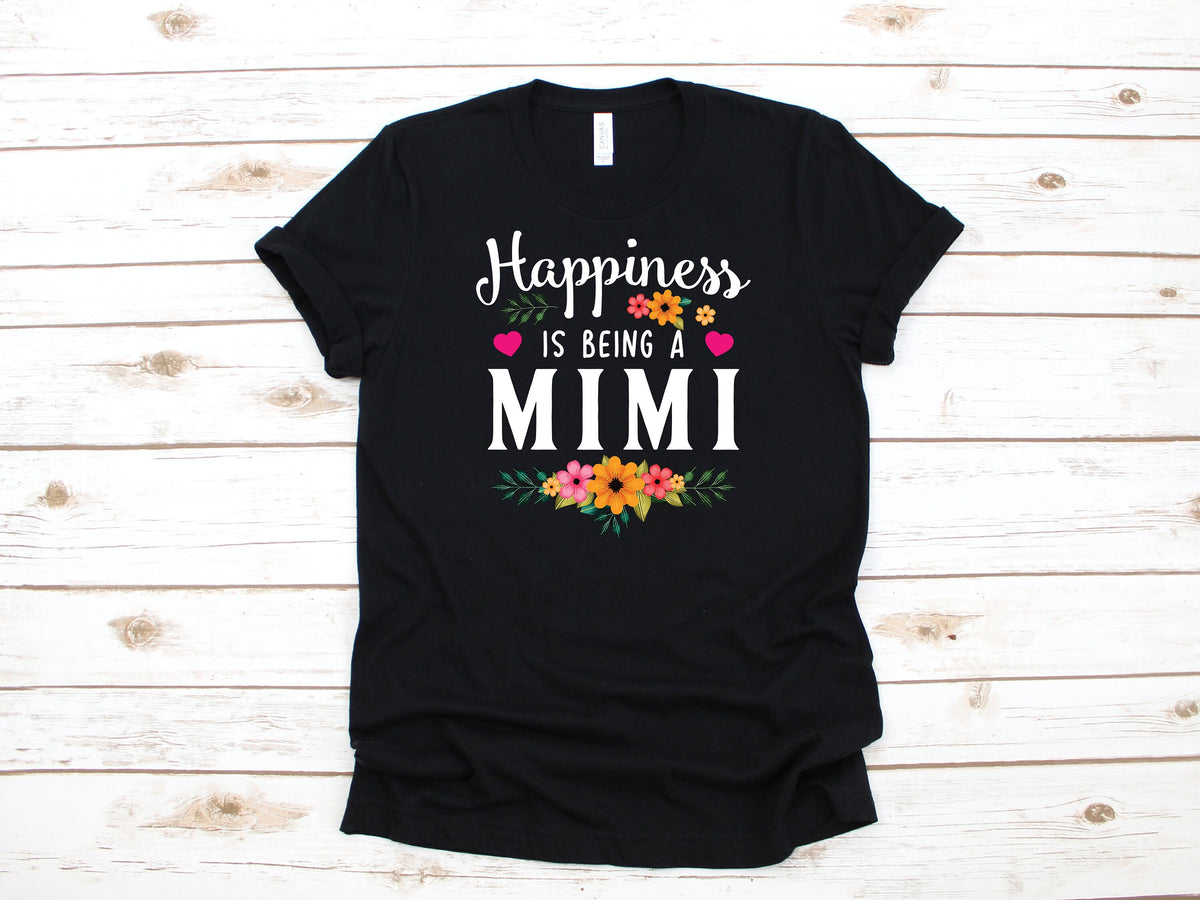 Happiness Is Being A Mimi Shirt New Mimi Cute Mothers Day TShirt Baby Announcement Long Sleeve Sweatshirt Hoodie Tank Top Hoodie – Premium Graphic · High-Quality Print