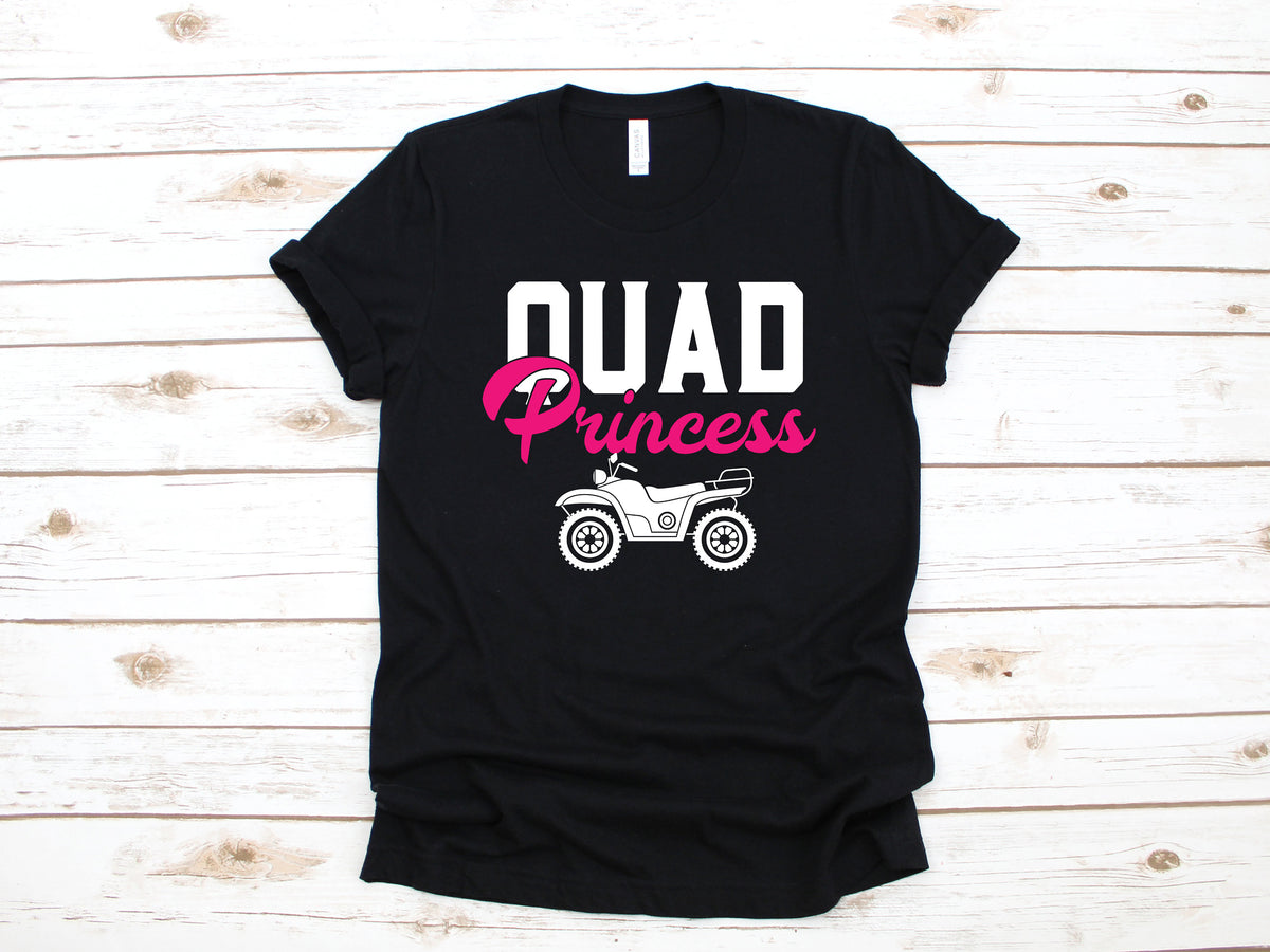 Quad Princess TShirt Cute Girl ATV Shirt 4Wheeler Long Sleeve Four Wheeler Sweatshirt Children Kids Tees Hoodie Tank Top Hoodie – Soft Feel · Must-Have Style