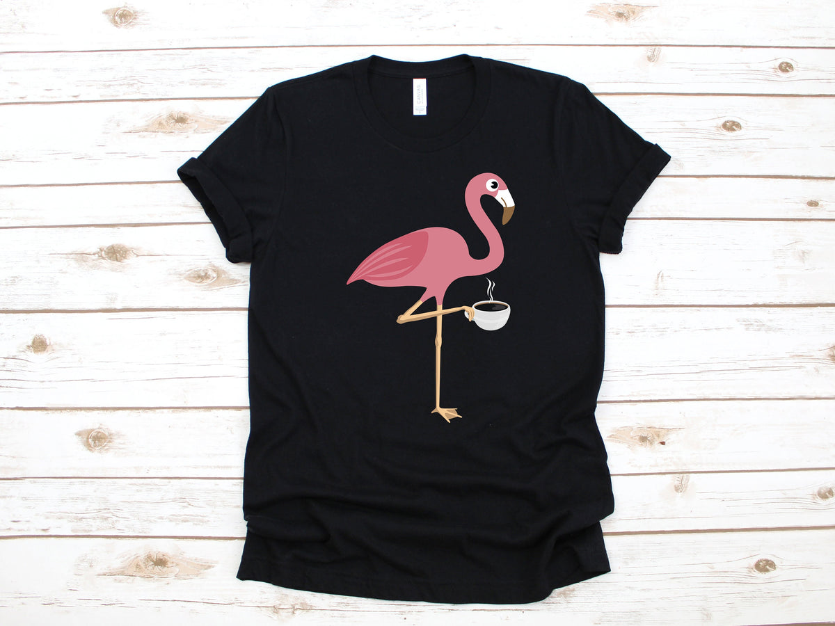 Funny Flamingo Coffee TShirt Cute Flamingo Tank Top Women39s Tee Hoodie Sweatshirt Long Sleeve Hoodie Apparel Gift Hoodie – Everyday Comfort · Great Gift For Fans