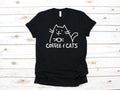 Coffee and Cats TShirt Funny Caffeine Cat Tank Top Cute Cat Lover Hoodie Kitten Meme Sweatshirt Long Sleeve Hoodie – Cozy Vibes · Trending Graphic Apparel