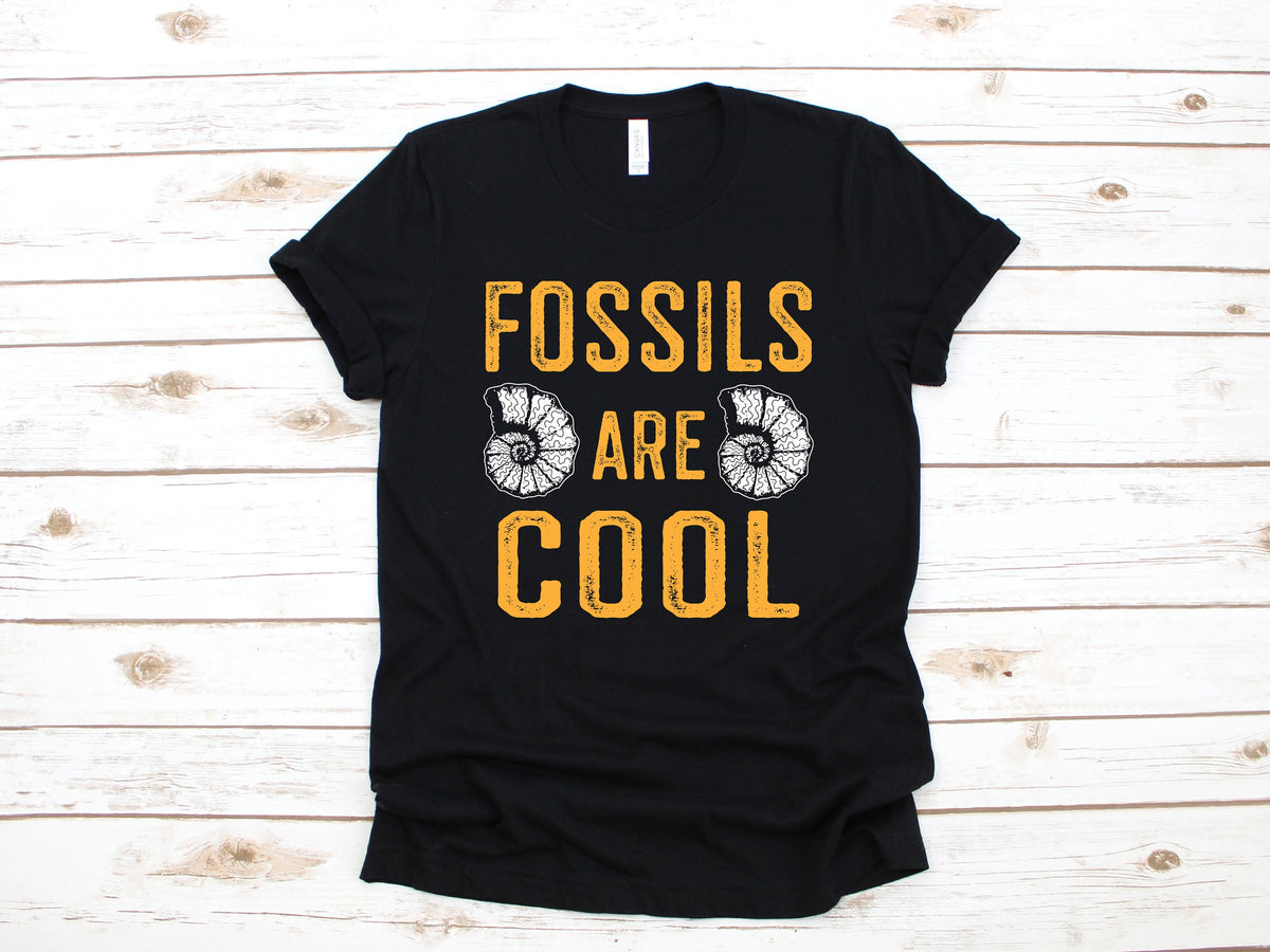 Fossils Are Cool Shirt Paleontologist Shirt Funny Dinosaur TShirt Paleontology Archaeologist Long Sleeve Sweatshirt Hoodie Tank Top Hoodie – Soft Feel · Trending Graphic Apparel