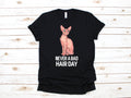 Never A Bad Hair Day Sphynx Cat TShirt Funny Sphynx Pun Tank Top Hairless Cat Hoodie Sweatshirt Long Sleeve Hoodie Hoodie – Bold Style · Trending Graphic Apparel