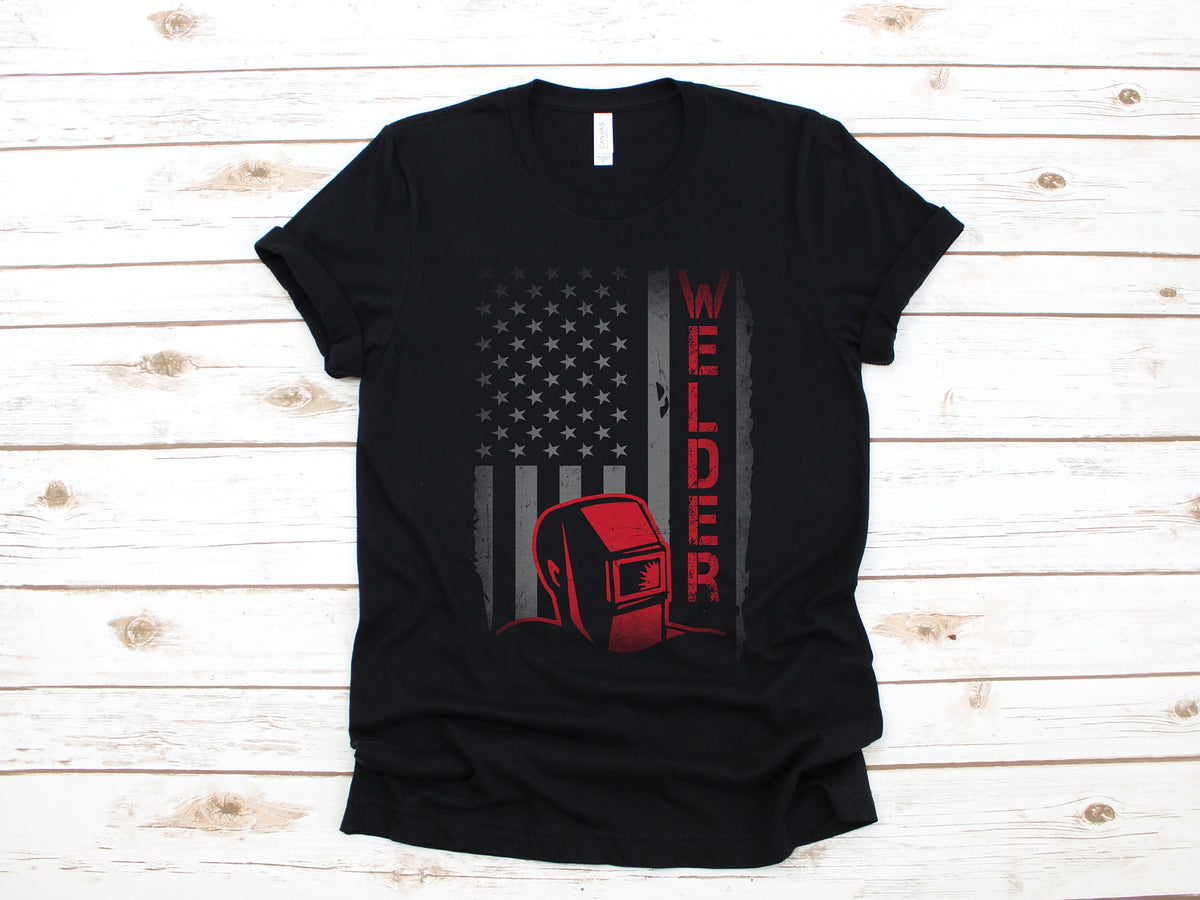 USA Flag Welder TShirt Weld Shirt July 4th Welding American Flag Tank Top Fourth of July Hoodie Sweatshirt Long Sleeve Gift Hoodie – Easygoing Wear · Perfect For Daily Wear