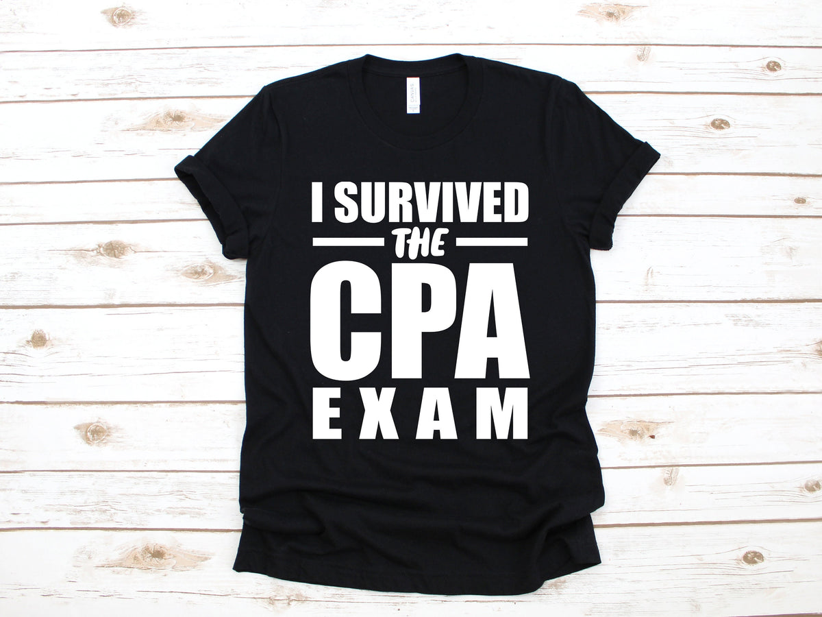 Survived CPA Exam TShirt Funny CPA Shirt CPA Tank Top Gifts for Accountants Sweatshirt Long Sleeve Gift Sweatshirt – Warm & Stylish · High-Quality Print