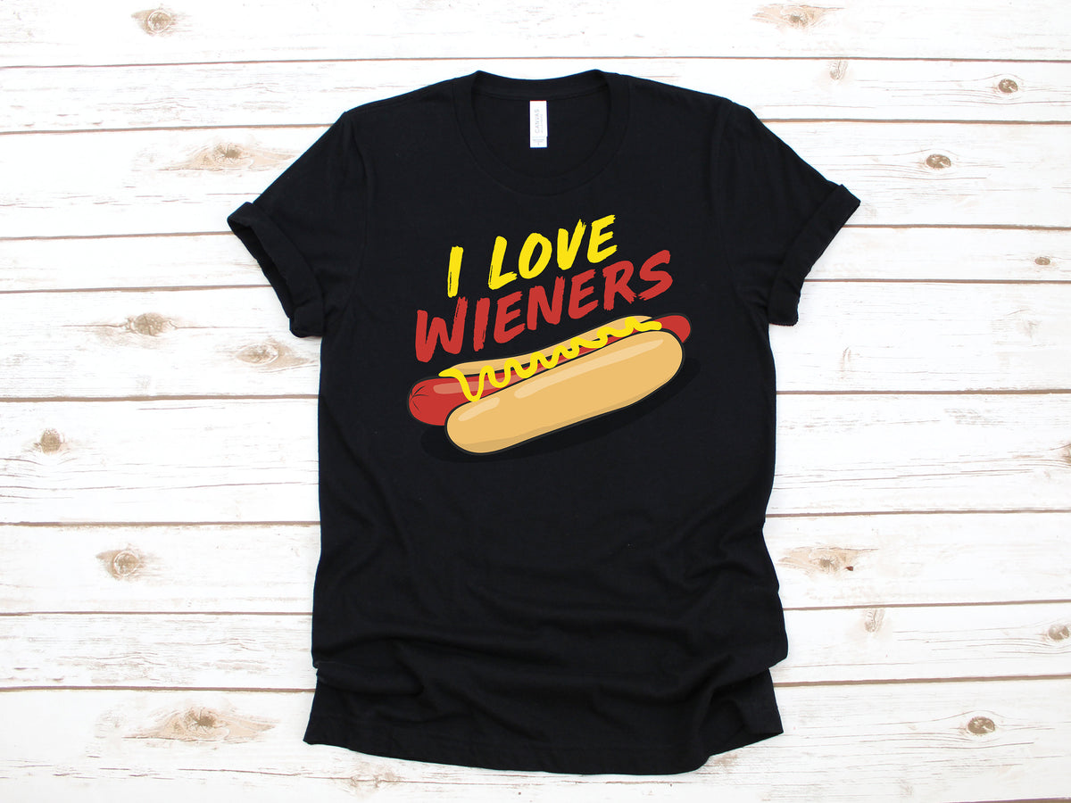 I Love Wieners TShirt Funny Hotdog Shirt Hotdog Lover BBQ Tank Top Hoodie Long Sleeve Sweatshirt Hoodie – Cozy Vibes · Great Gift For Fans