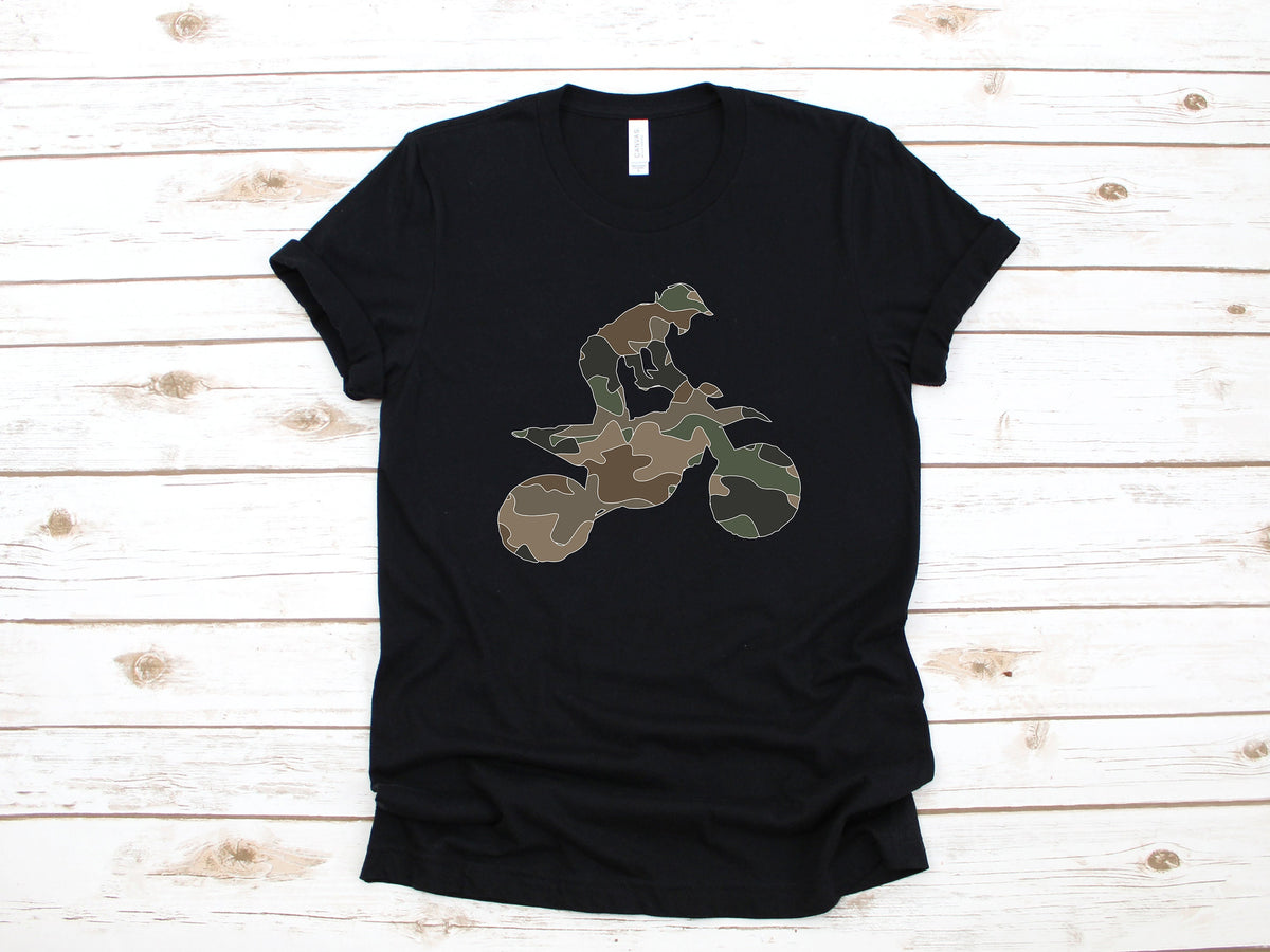 Camo Dirt Biker Shirt Camouflage Dirt Bike TShirt Dirt Biker Gift Dirt Biking TShirt Long Sleeve Hoodie Sweatshirt Hoodie – Everyday Comfort · High-Quality Print