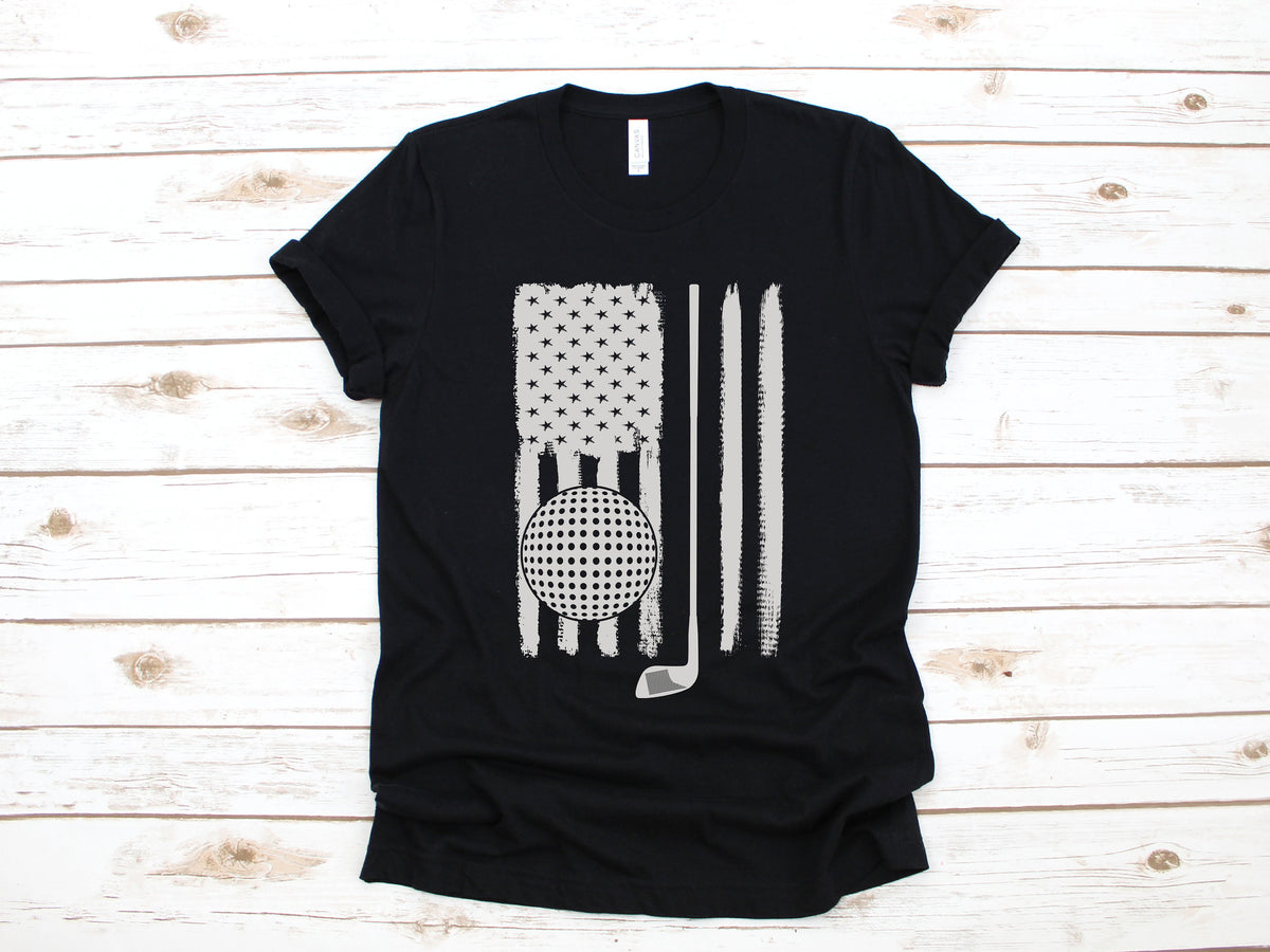USA Flag Golf Shirt American Flag Golfer TShirt Patriotic Golfing Hoodie Tank Top Sweatshirt July 4th Hoodie – Easygoing Wear · High-Quality Print