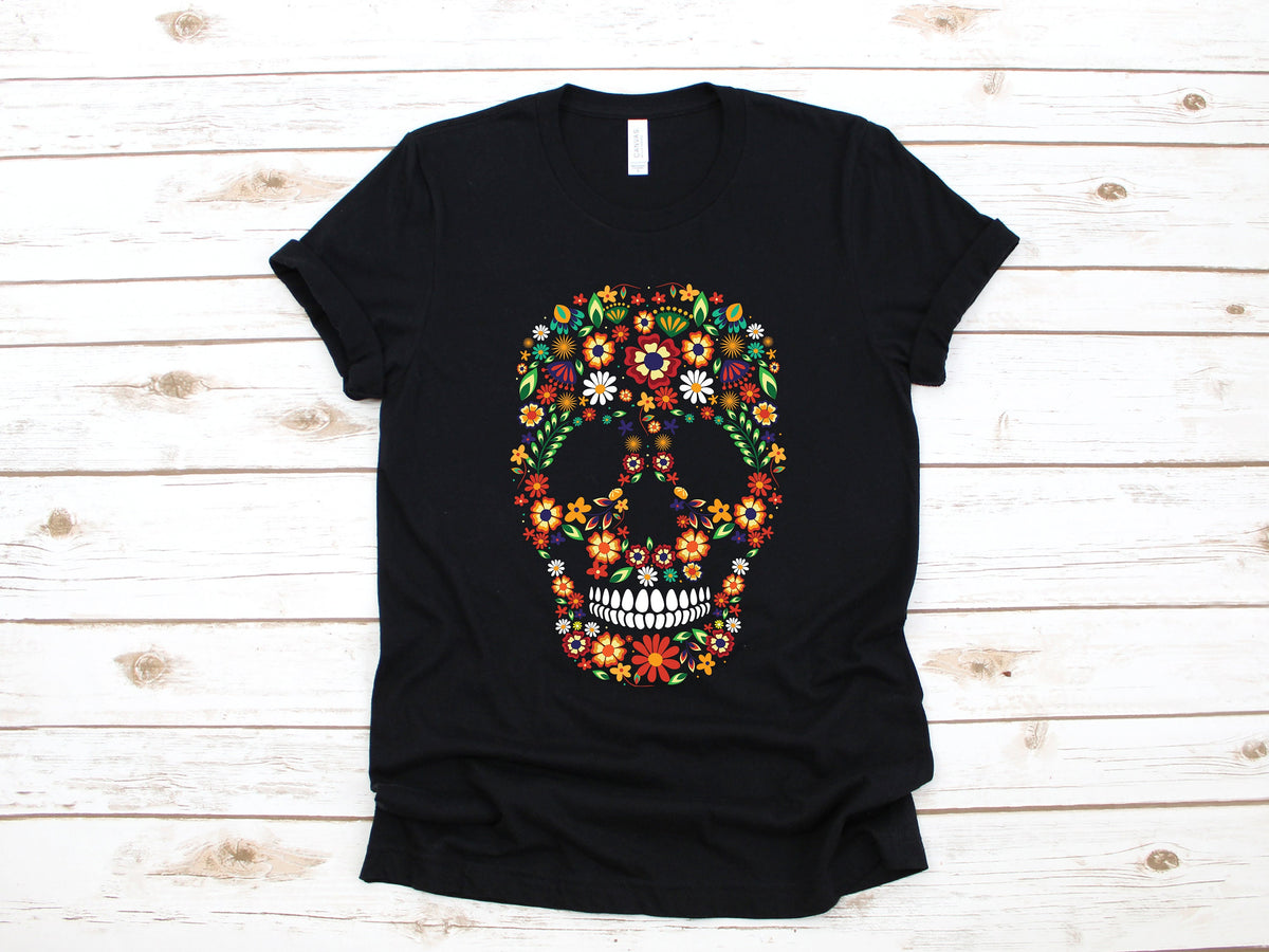 Flower Sugar Skull Shirt Skulls TShirt Sugar Skull Cinco De Mayo Long Sleeve Gothic Skull Day of the Dead Sweatshirt Hoodie Tank Top Hoodie – Aesthetic Look · Must-Have Style