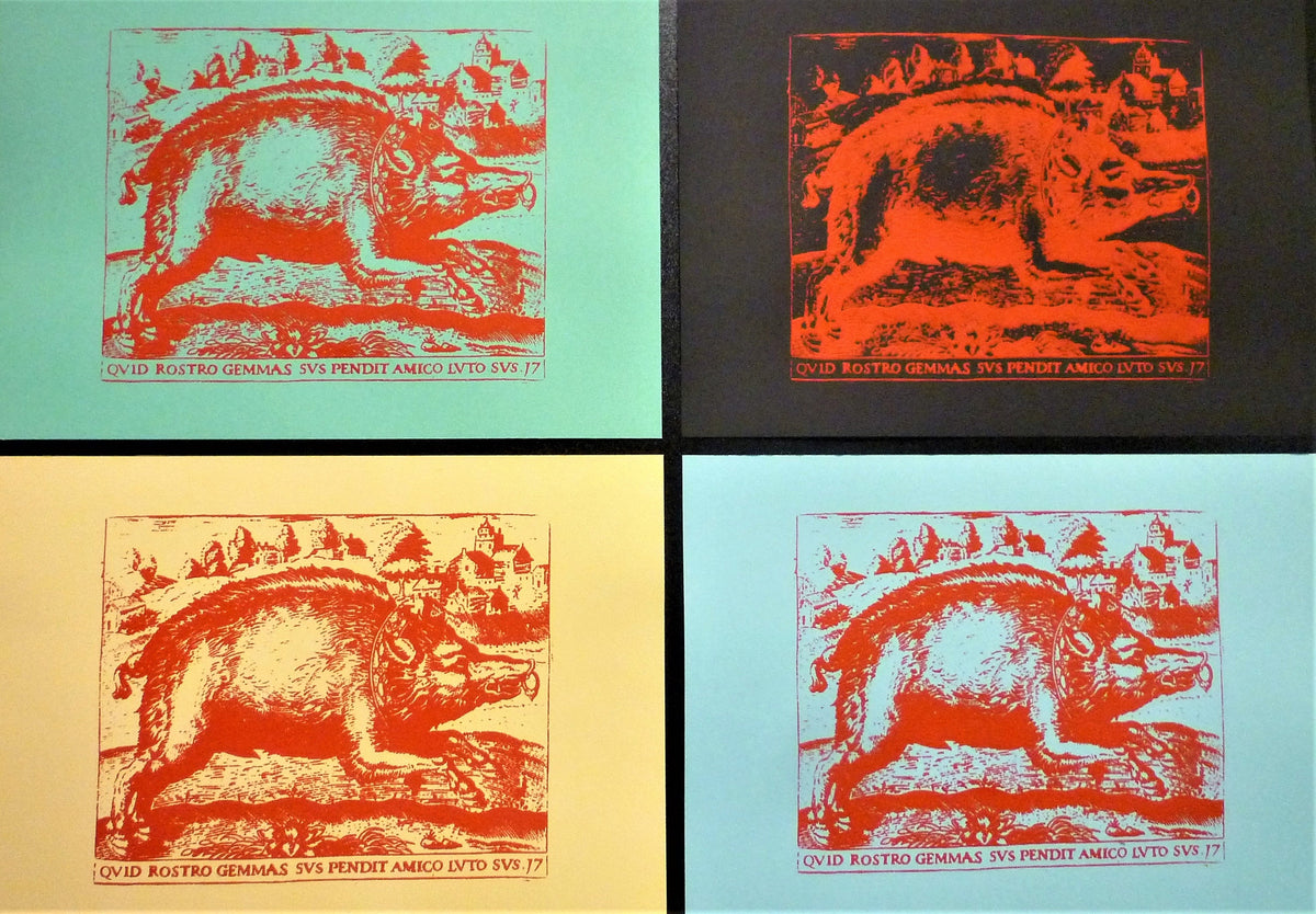 BOAR WILD PIG special puff ink A4 print handmade screen printing on paper 270 gr Graphic Tee – Fan Favorite · Trending Graphic Apparel