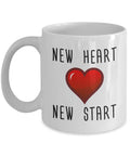 Heart Transplant Gift Heart Recipient Present Heart Transplant Ceramic Mug New Heart New Start Graphic Tee – Feel-Good Design · High-Quality Print
