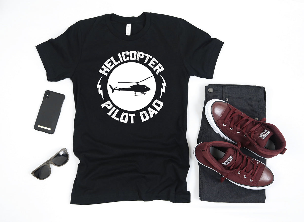 Helicopter Pilot Dad Shirt Fathers Day Helicopter Pilot TShirt Chopper Pilot Tank Top Hoodie Sweatshirt Long Sleeve Gift Hoodie – Soft Feel · Must-Have Style