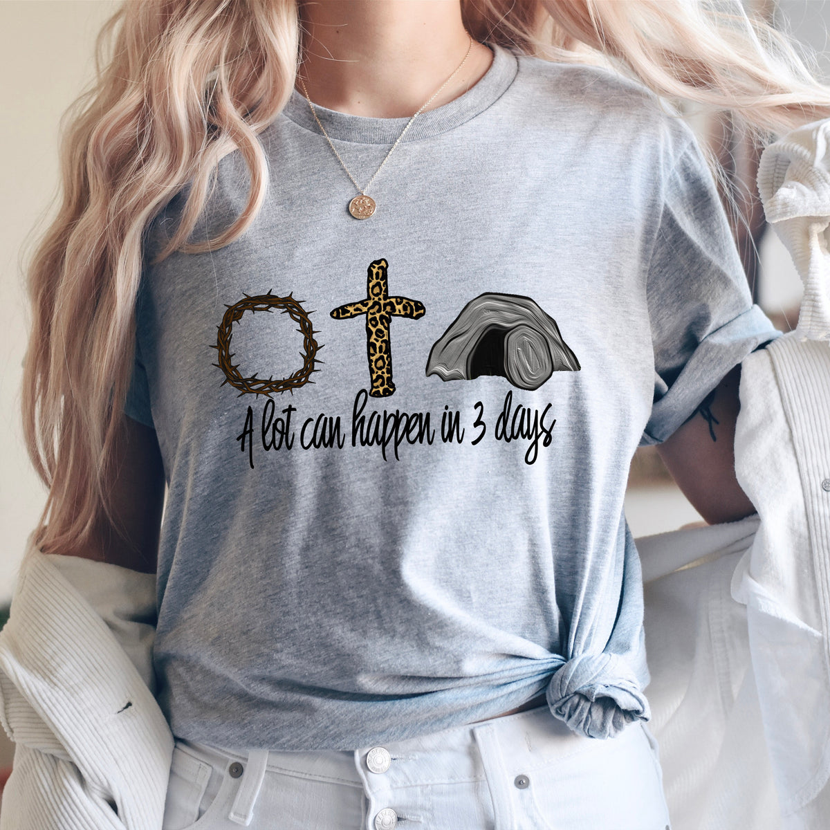 A lot can happen in 3 days ShirtChristian Easter ShirtEaster Shirt For WomanEaster is for Jesus ShirtEaster ShirtEaster Family Shirt Graphic Tee – Premium Graphic · Must-Have Style