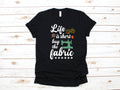 Life Is Short Buy The Fabric Shirt Funny Knit TShirt Quilting Knitter Long Sleeve Sewing Sweatshirt Hoodie Tank Top Hoodie – Warm & Stylish · Must-Have Style