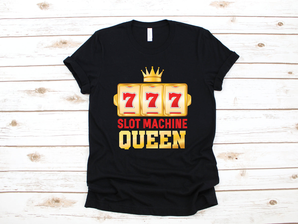 Slot Machine Queen TShirt Funny Casino Tank Top Mothers Day Gambling Hoodie Gambler Sweatshirt Mom Slots Player Long Sleeve Hoodie – Warm & Stylish · Trending Graphic Apparel