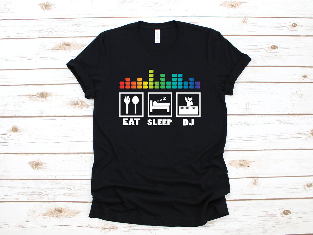 Eat Sleep DJ Shirt Funny Disc Jockey TShirt Disc Jockey Shirt DJLong Sleeve Sweatshirt DJ Hoodie Tank Top Hoodie – Cozy Vibes · Trending Graphic Apparel