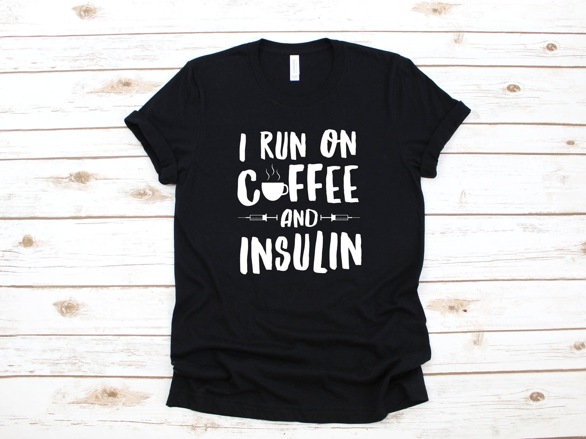 Coffee and Insulin Shirt Funny Diabetes TShirt Women39s Shirt Diabetic Long Sleeve Sweatshirt Diabetes Hoodie Tank Top Hoodie – Easygoing Wear · Perfect For Daily Wear