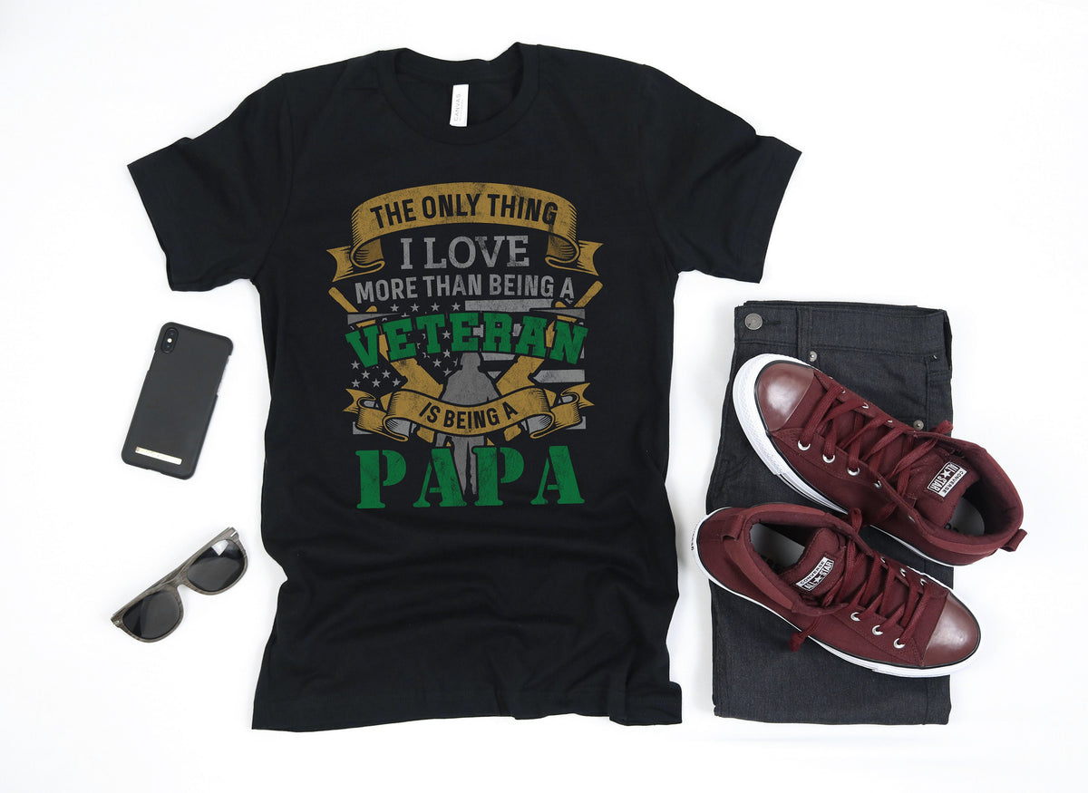 Vietnam Veteran Papa TShirt Vietnam Vet Papa American Flag Vietnam Vet Tank Top Veterans Day Hoodie Sweatshirt Long Sleeve Hoodie – Soft Feel · Top Pick For Any Outfit