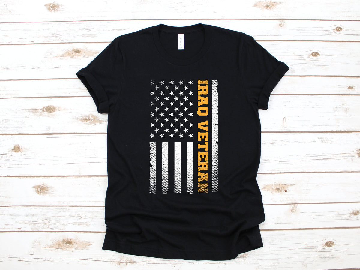 Iraq Veteran TShirt American Flag USA Patriotic Shirt Tank Top Hoodie Sweatshirt Long Sleeve Hoodie Gifts for Iraq War Vets Hoodie – Easygoing Wear · Perfect For Daily Wear