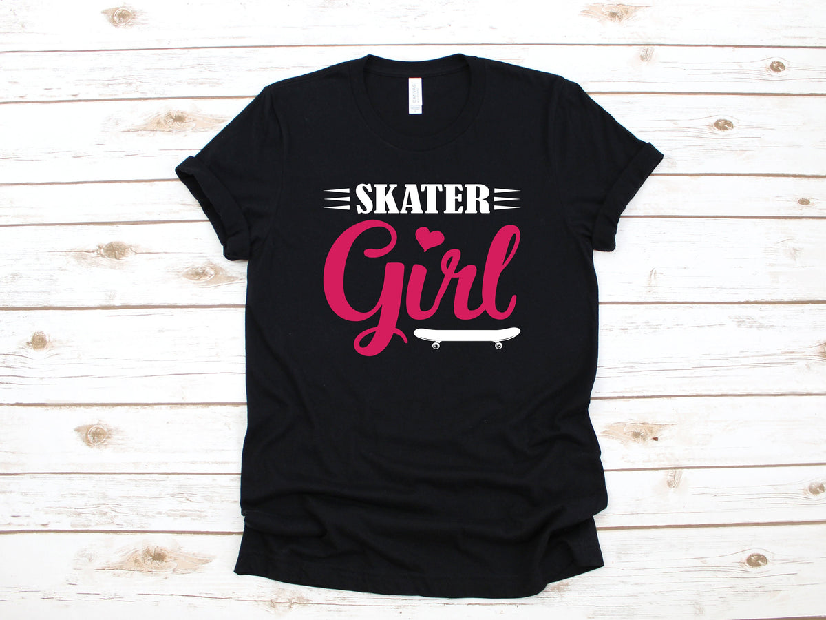 Skater Girl Shirt Girl Skateboarder Shirt Skateboarding Women TShirt Hoodie Sweatshirt Long Sleeve Hoodie – Soft Feel · Perfect For Daily Wear