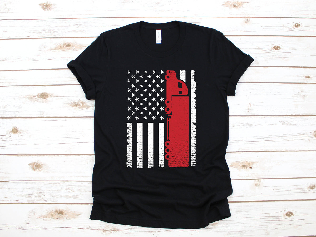 USA Flag Trucker TShirt Patriotic Trucker American Flag Gifts for Truckers Semi Truck Driving Gift Tank Top Hoodie Long Sleeve Hoodie – Feel-Good Design · Perfect For Daily Wear