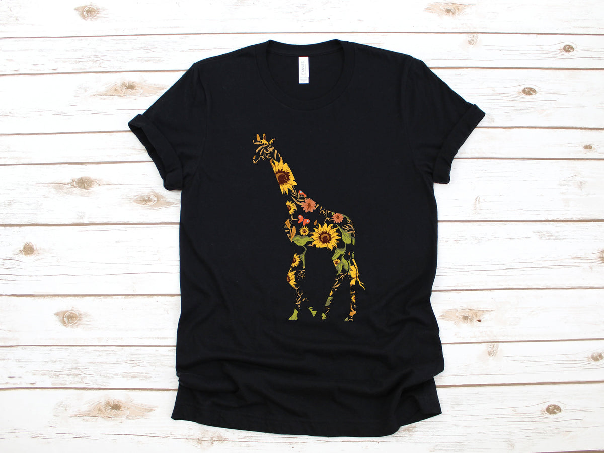 Sunflower Giraffe TShirt Cute Floral Giraffe Shirt Flowers Giraffes Long Sleeve Sweatshirt Children Kids Tees Hoodie Tank Top Hoodie – Feel-Good Design · Must-Have Style
