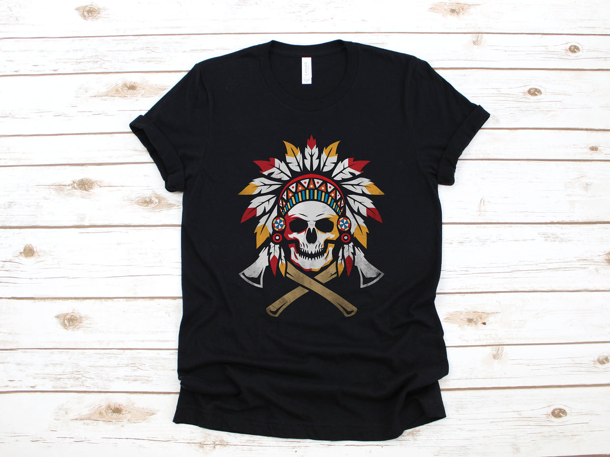 Native American Skull Axe Shirt Ax Native American TShirt Indigenous Tank Top Hoodie Long Sleeve Sweatshirt Hoodie – Easygoing Wear · Great Gift For Fans
