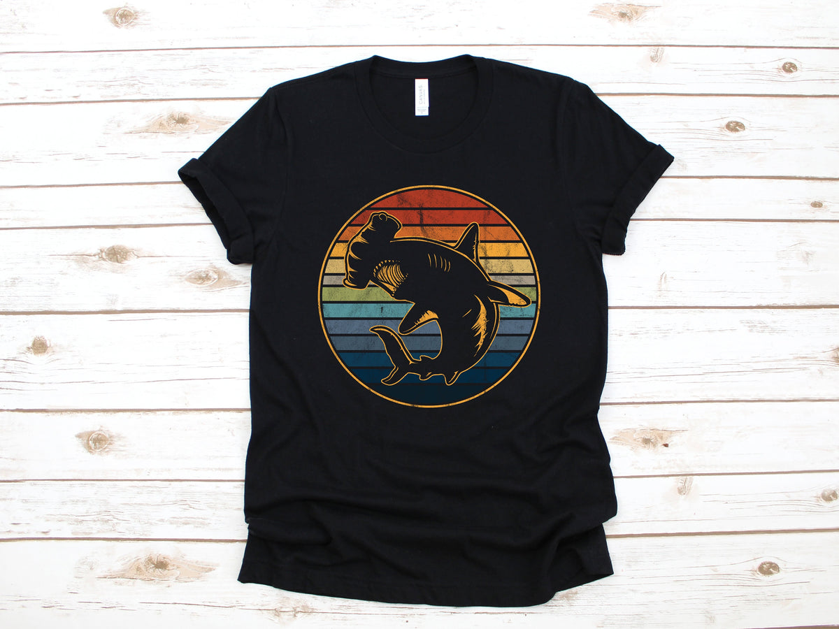 Hammerhead Shark TShirt Retro Hammerhead Shark Shirt Shark Hoodie Sweatshirt Tank Top Long Sleeve Hoodie – Easygoing Wear · High-Quality Print