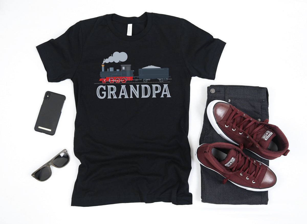 Grandpa Train TShirt Train Grandpa Shirt Train Conductor Tank Top Hoodie Sweatshirt Long Sleeve Apparel Gift Hoodie – Fan Favorite · High-Quality Print