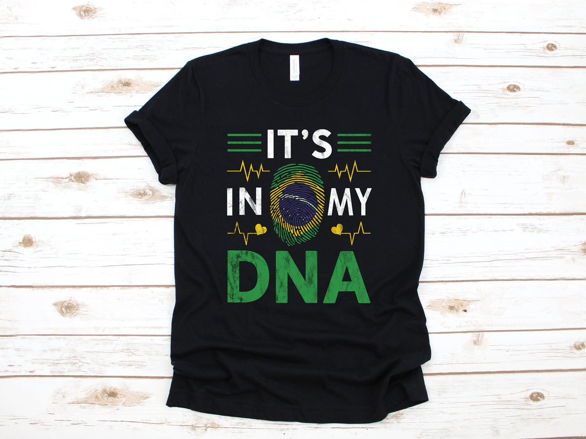 Brazilian DNA TShirt Brazil Shirt Brazilian TShirt Tank Top Hoodie Sweatshirt Long Sleeve Children Apparel Gift Hoodie – Aesthetic Look · Trending Graphic Apparel