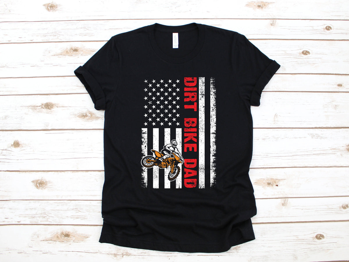 Dirt Bike Dad Shirt American Flag Dirt Biker Gift USA Dirt Biking Fathers Day TShirt Long Sleeve Sweatshirt Hoodie Tank Top Hoodie – Feel-Good Design · Must-Have Style