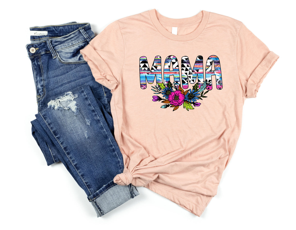 Watercolor mom ShirtButterfly Flowers ShirtMama ShirtMommy ShirtGift for MomGift for HerMothers Day ShirtPink Flower Shirt Graphic Tee – Warm & Stylish · Great Gift For Fans