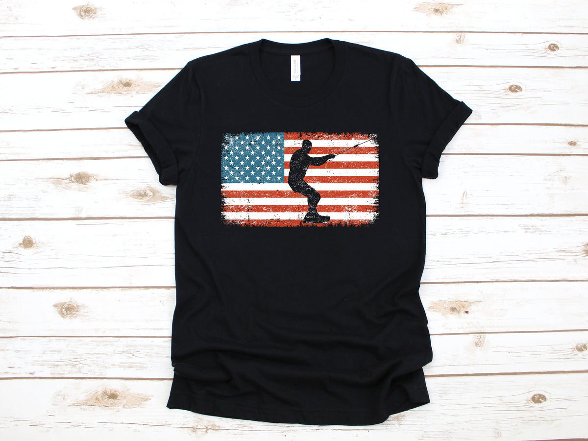 Wakesurf American Flag USA Wakesurfer TShirt Wakesurfing Tank Top Wakesurfer Hoodie Sweatshirt Long Sleeve Apparel Gift Hoodie – Everyday Comfort · Top Pick For Any Outfit