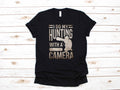 Funny Photographer TShirt Photography Shirt Hunting With Camera Tank Top Hoodie Sweatshirt Long Sleeve Hoodie – Everyday Comfort · High-Quality Print