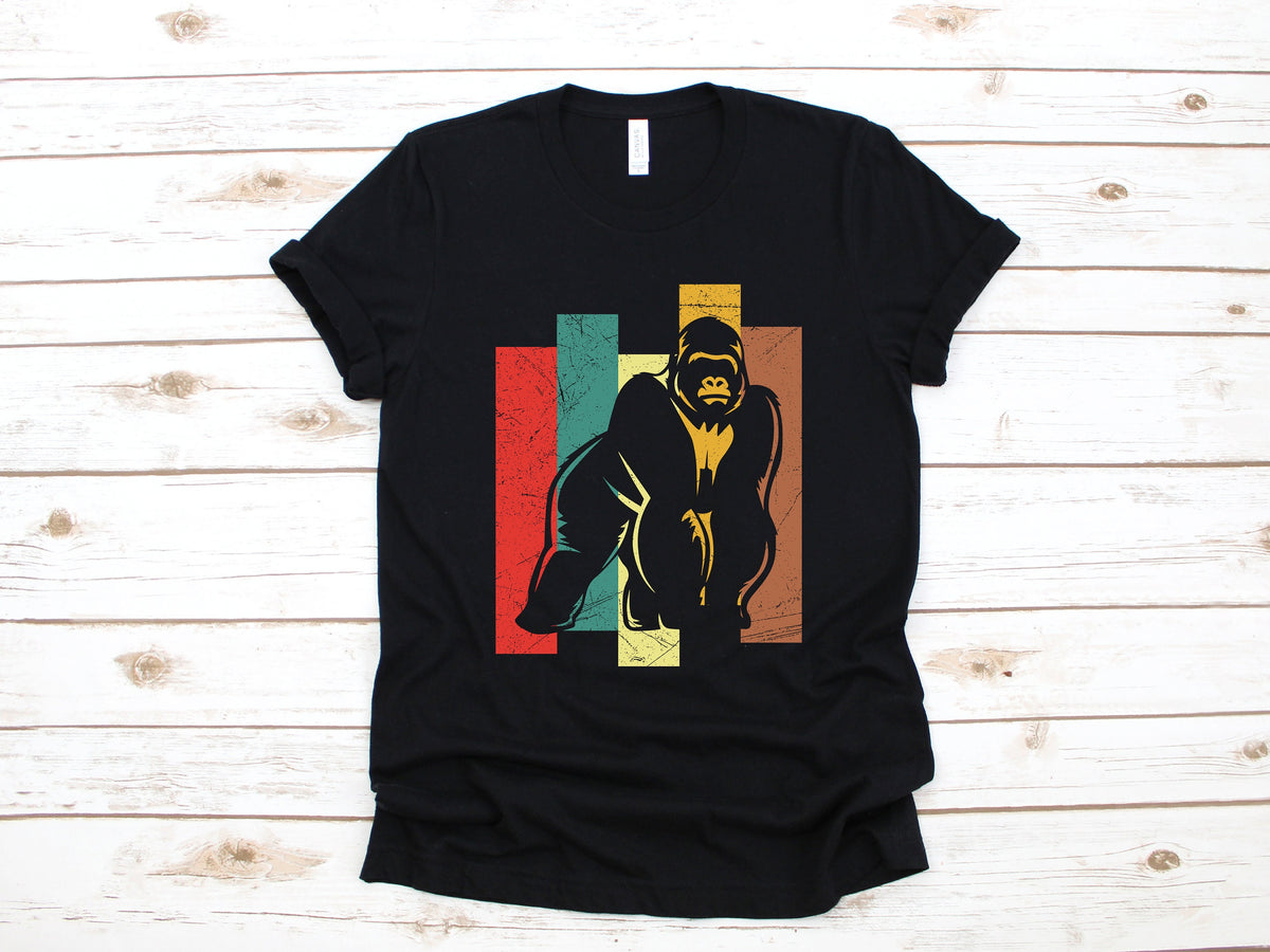 Gorilla Shirt Retro Gorilla TShirt Gorillas Tank Top Zoo Hoodie Sweatshirt Long Sleeve Gorilla Kids Tee Hoodie – Everyday Comfort · Top Pick For Any Outfit