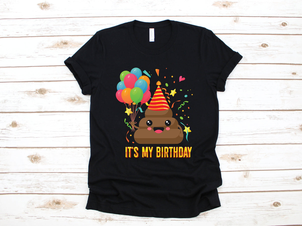 Poop Birthday Shirt Funny Poop Bday TShirt Toilet Humor Birthday Tank Top Poo Hoodie Sweatshirt Long Sleeve Cute Poop Kids Tee Hoodie – Bold Style · High-Quality Print