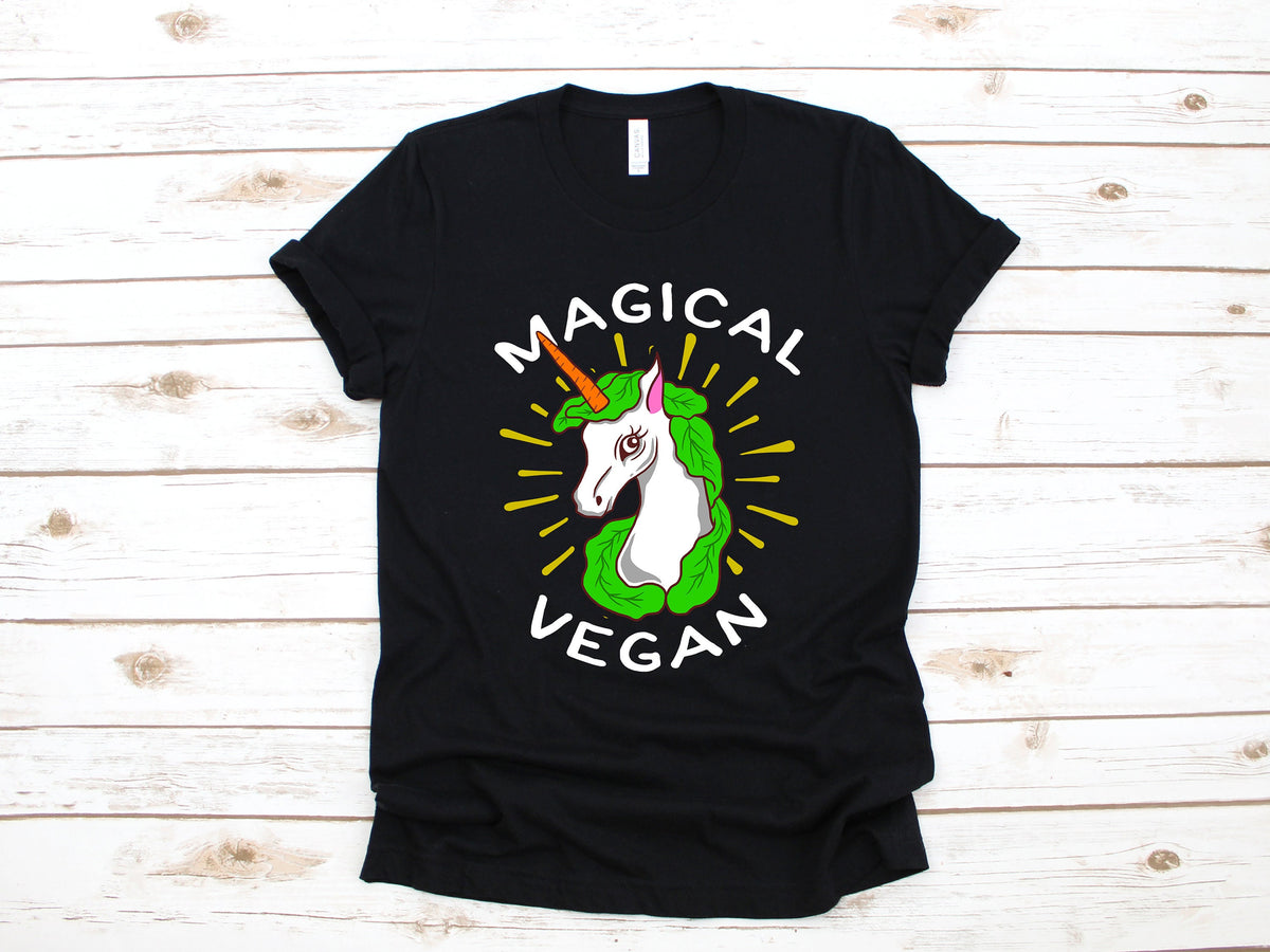Magical Vegan Shirt Unicorn Vegan TShirt Cute Vegan Gift TShirt Long Sleeve Sweatshirt Hoodie Tank Top Hoodie – Bold Style · Perfect For Daily Wear