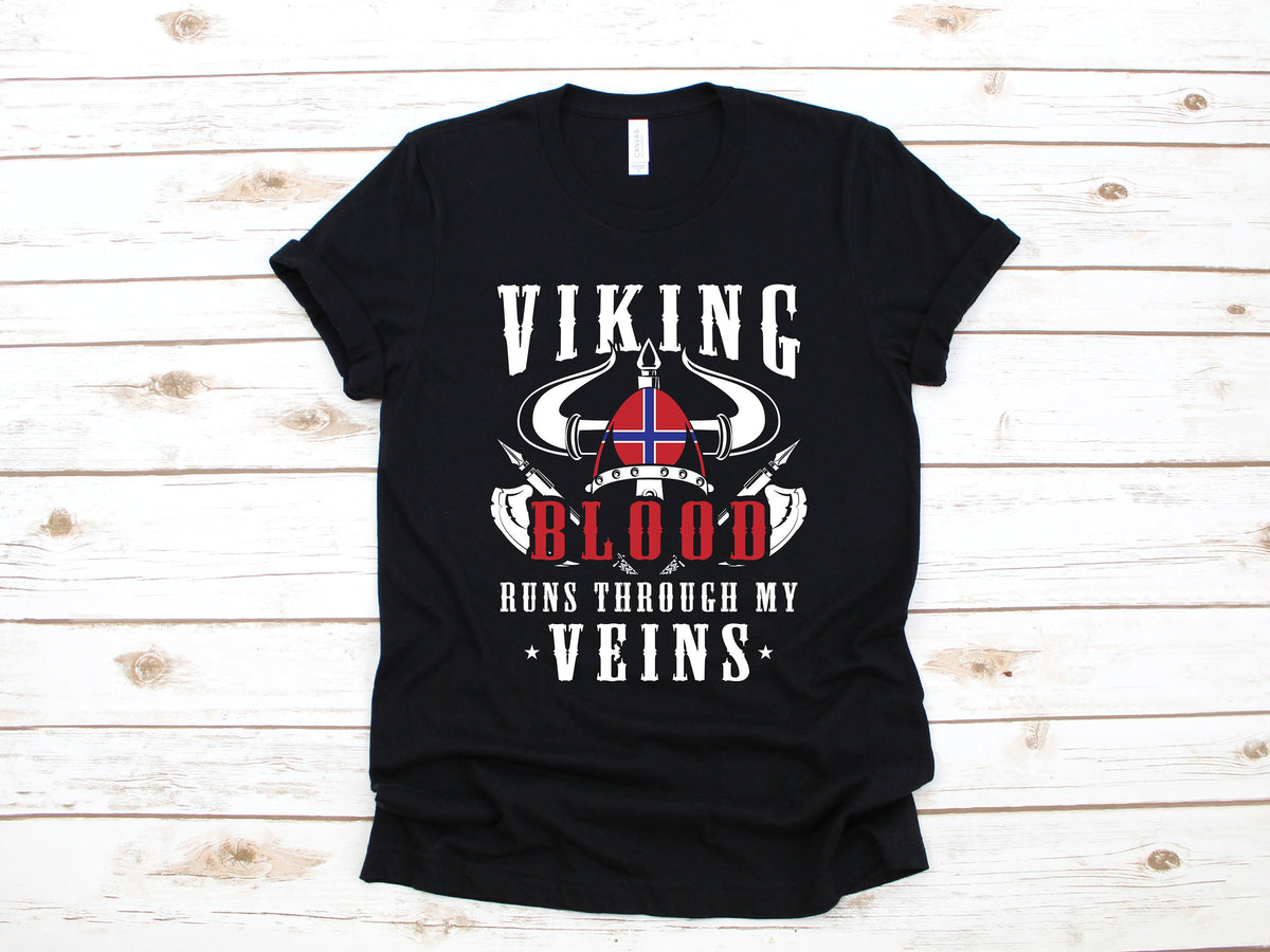 Viking TShirt Viking Blood Shirt Nordic DNA Shirt Norse Viking Valhalla Tee Valknut Tank Top Hoodie Sweatshirt Long Sleeve Hoodie – Bold Style · Top Pick For Any Outfit