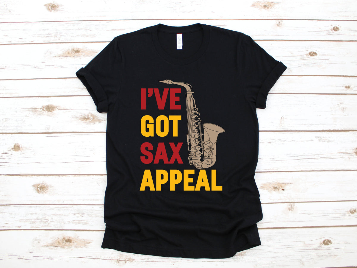 Saxophone Shirt Funny Saxophone TShirt Sax Appeal Tank Top Jazz Band Saxophone Player Hoodie Long Sleeve Hoodie – Soft Feel · High-Quality Print