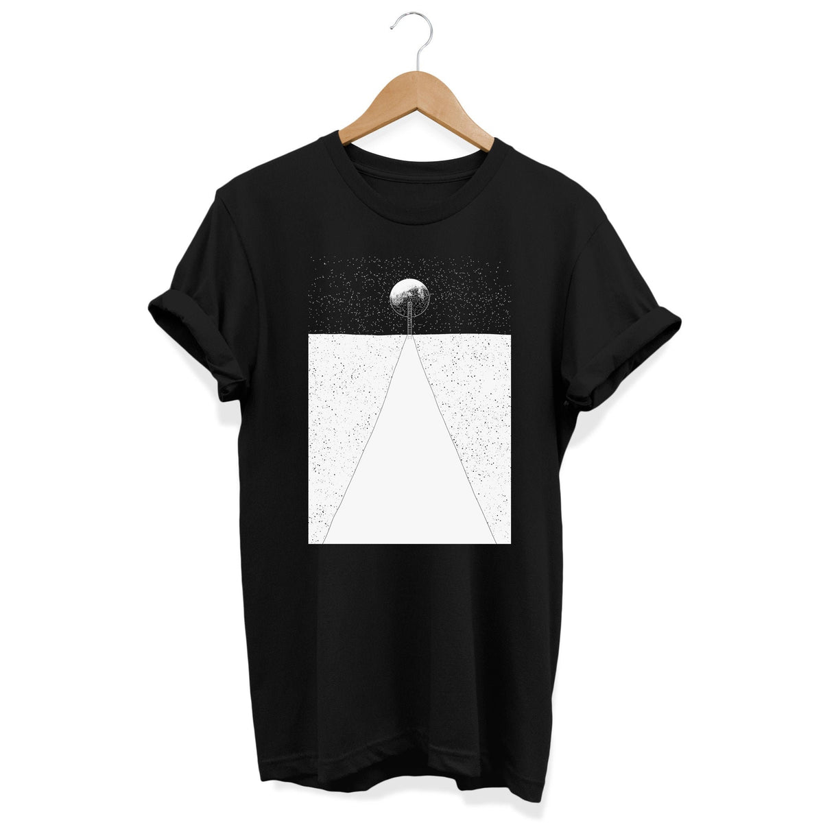 To the Moon Alternative Clothing Grunge T shirt Edgy Outfit Graphic Tee Emo Clothes Minimal Geometry E girl Top E boy Gift Goth Top Graphic Tee – Bold Style · Must-Have Style