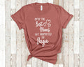 The Best Moms Get Promoted To Gaga for Special Grandma Birthday Mother39s Day Christmas Gift for Grandmother Graphic Tee – Cozy Vibes · Top Pick For Any Outfit
